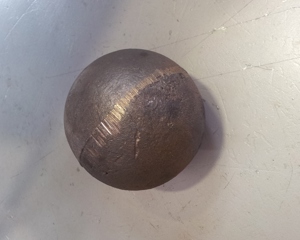 Sphere of solid iron